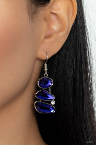 Paparazzi Jewelry Earrings Gem Galaxy - Blue