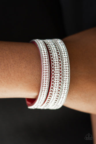 Paparazzi Jewelry Bracelet Dangerously Drama Queen - Red