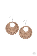 Load image into Gallery viewer, Paparazzi Jewelry Earrings Weaving My Web - Brown