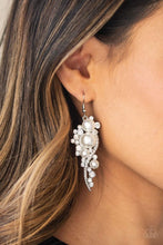 Load image into Gallery viewer, Paparazzi Jewelry Earrings High-End Elegance - White