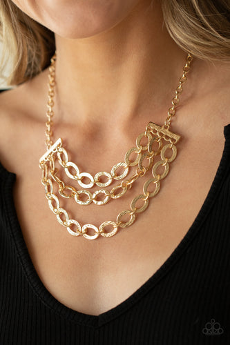 Paparazzi Jewelry Necklace Repeat After Me - Gold
