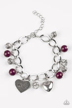 Load image into Gallery viewer, Paparazzi Jewelry Bracelet Royal Sweethearts Purple