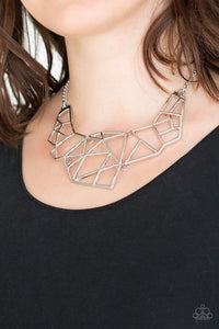 Paparazzi Jewelry Necklace World Shattering Silver