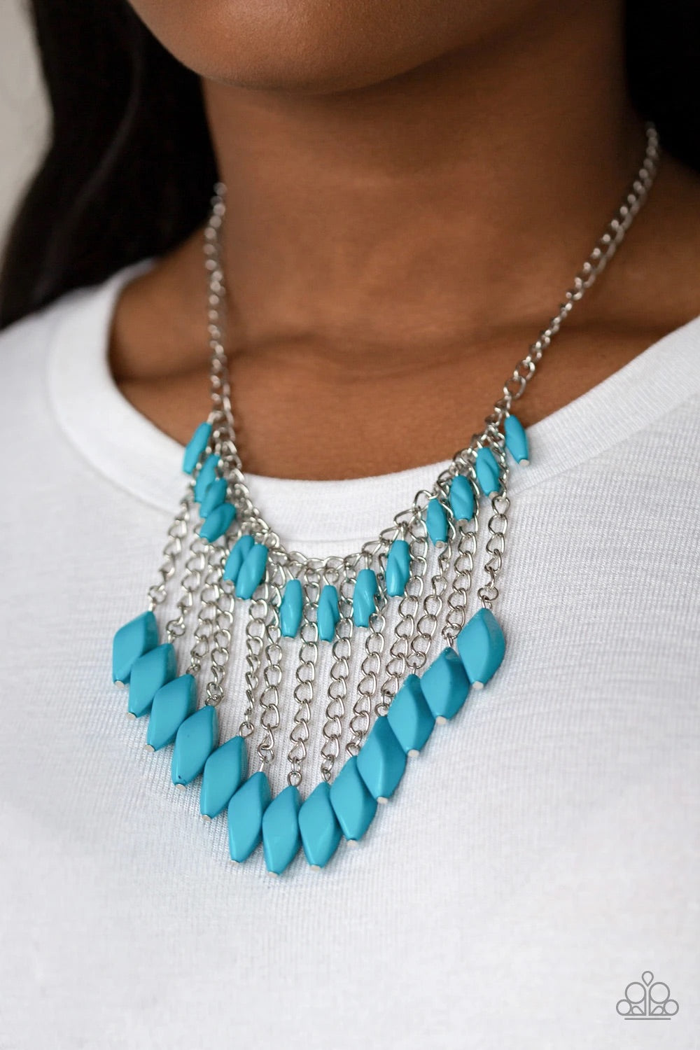 Paparazzi Jewelry Necklace Venturous Vibes - Blue