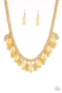Paparazzi Jewelry Necklace Fringe Fabulous - Gold