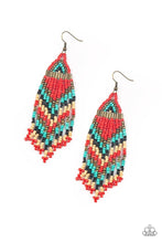 Load image into Gallery viewer, Paparazzi Jewelry Earrings Colors Of The Wind - Red