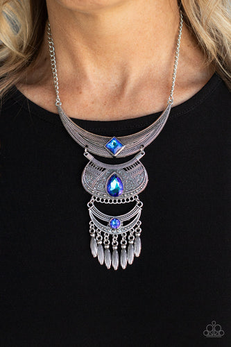 Paparazzi Jewelry Necklace Lunar Enchantment - Blue