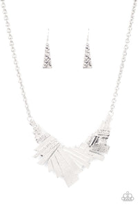 Paparazzi Jewelry Necklace Happily Ever AFTERSHOCK - Silver
