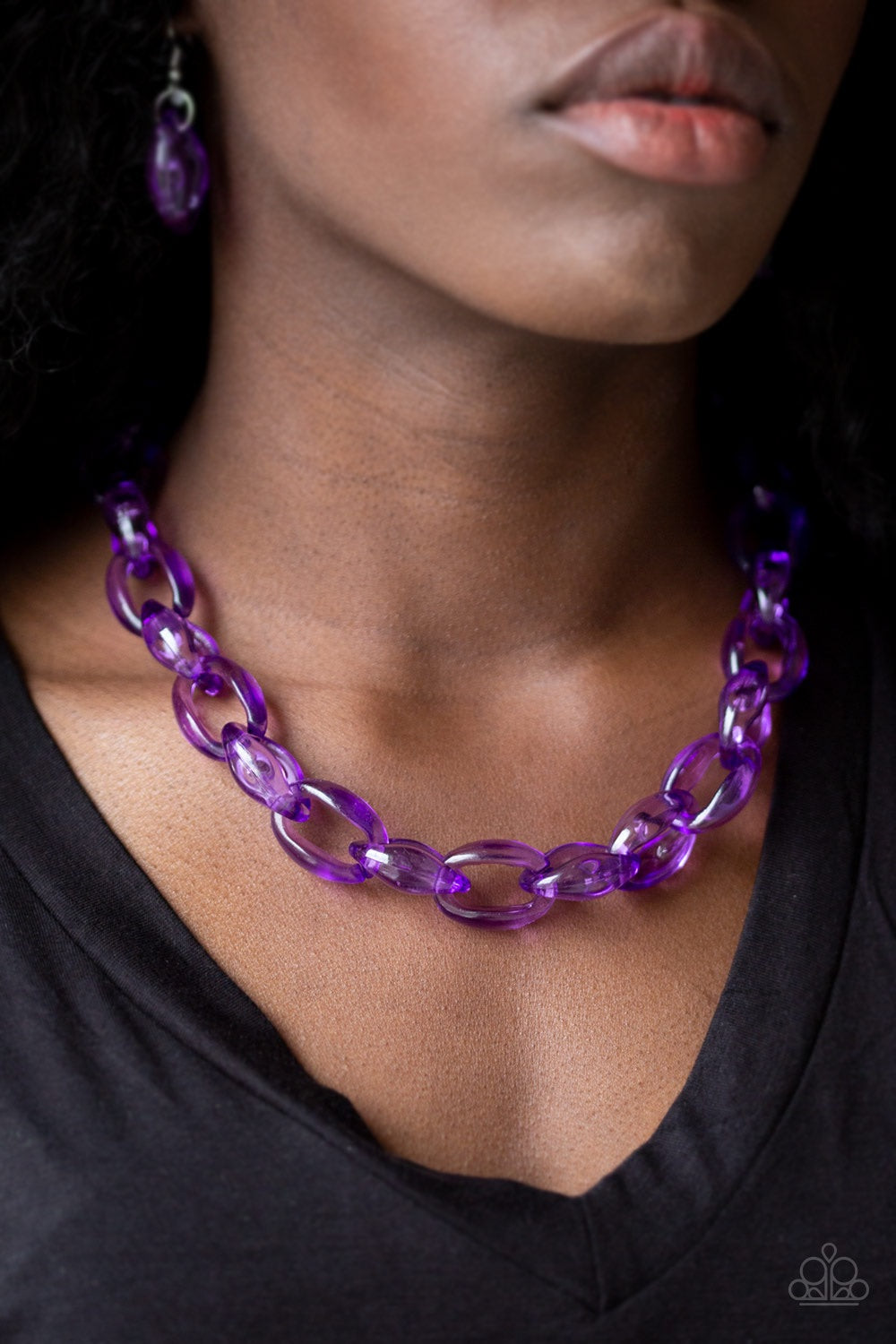 Paparazzi Jewelry Necklace Ice Queen Purple