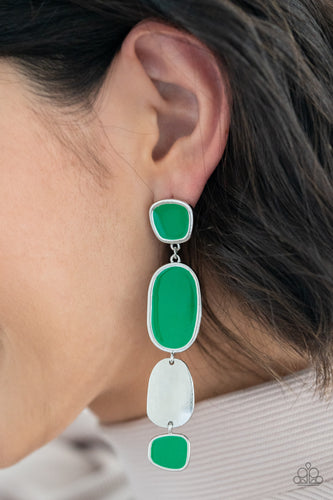 Paparazzi Jewelry Earrings All Out Allure - Green