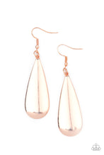 Load image into Gallery viewer, Paparazzi Jewelry Earrings The Drop Off - Rose Gold