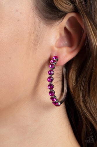 Paparazzi Jewelry Earrings Photo Finish - Pink