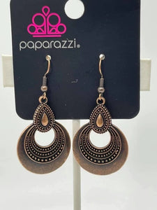 Paparazzi Exclusive Earrings Mojave Mesquite - Copper