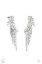 Load image into Gallery viewer, Paparazzi Jewelry Earrings Thunderstruck Sparkle - White