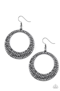 Paparazzi Jewelry Earrings Very Victorious - Black