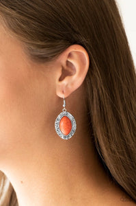 Paparazzi Jewelry Earrings Aztec Horizons - Orange