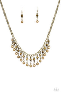 Paparazzi Jewelry Necklace   Pageant Queen - Brass