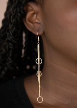 Load image into Gallery viewer, Paparazzi Jewelry Earrings Full Swing Shimmer - Gold