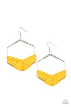 Load image into Gallery viewer, Paparazzi Jewelry Earrings Suede Solstice - Yellow