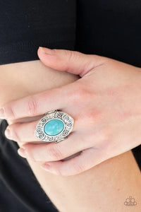 Paparazzi Jewelry Ring Mega Mother Nature - Blue