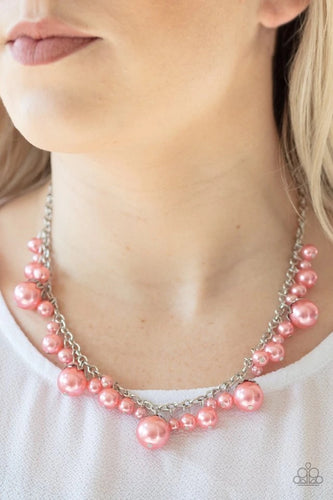 Paparazzi Jewelry Necklace Uptown Pearls - Orange