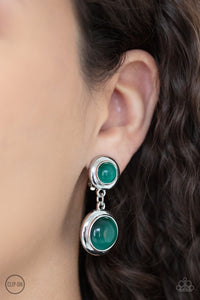 Paparazzi Jewelry Earrings Subtle Smolder - Green