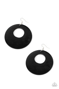 Paparazzi Jewelry Earrings Island Hop - Black