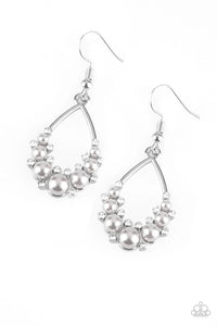 Paparazzi Jewelry Earrings Fancy First - Silver