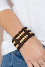 Load image into Gallery viewer, Paparazzi Jewelry Wooden Caribbean Catwalk - Brown