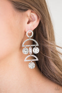 Paparazzi Jewelry Earrings Incan Eclipse - Silver