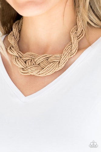 Paparazzi Jewelry Necklace A Standing Ovation Brown