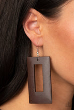 Load image into Gallery viewer, Paparazzi Jewelry Earrings Totally Framed - Brown