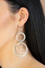 Load image into Gallery viewer, Paparazzi Jewelry Earrings Eclipsed Edge - Silver