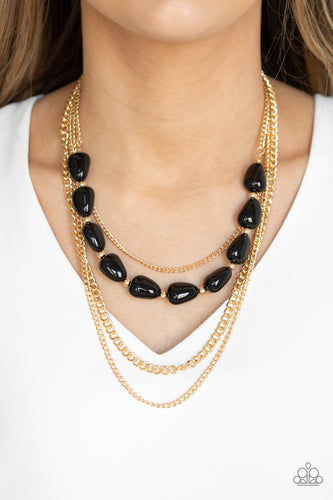 Paparazzi Jewelry Necklace Trend Status - Black