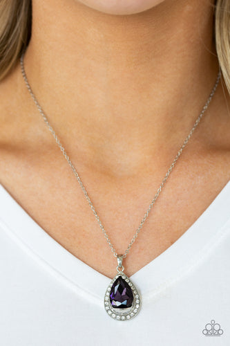 Paparazzi Jewelry Necklace Because Im Queen - Purple