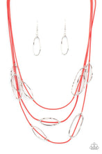 Load image into Gallery viewer, Paparazzi Jewelry Necklace Check Your CORD-inates - Red