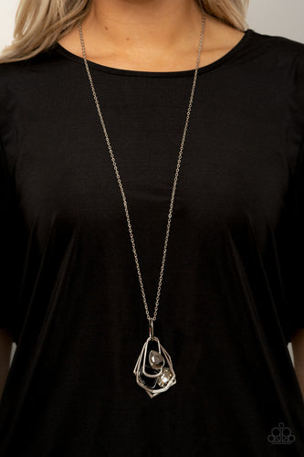 Paparazzi Jewelry Necklace All Systems GLOW - Black