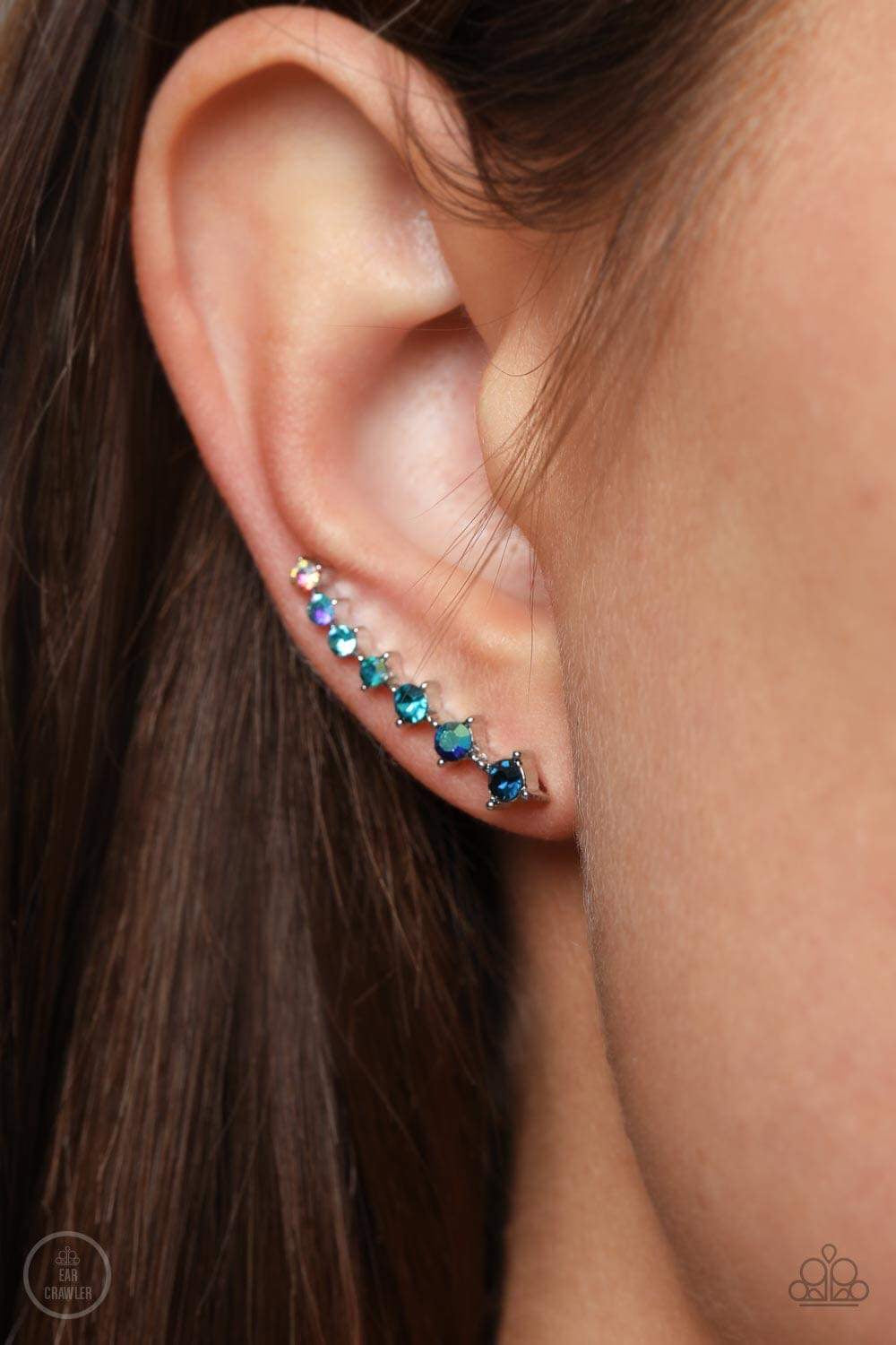 Paparazzi Jewelry Earrings STARLIGHT Show Blue