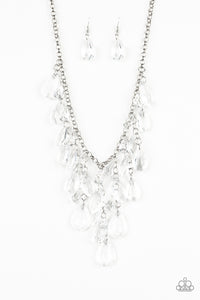 Paparazzi Jewelry Earrings Irresistible Iridescence - White