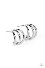 Load image into Gallery viewer, Paparazzi Jewelry Earrings TRIPLE Down - Silver