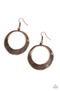 Paparazzi Jewelry Earrings Urban Eclipse - Copper