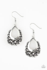 Paparazzi Jewelry Earrings Table For Two - Silver