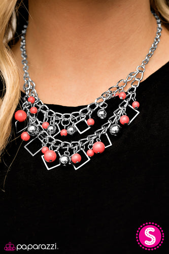 Paparazzi Jewelry Necklace Finally FRAME-ous - Orange