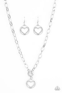 Paparazzi Jewelry Necklace With My Whole Heart - White