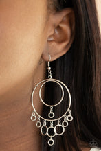 Load image into Gallery viewer, Paparazzi Jewelry Earrings Roundabout Radiance - Silver