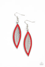 Load image into Gallery viewer, Paparazzi Jewelry Earrings Leather Lagoon - Red