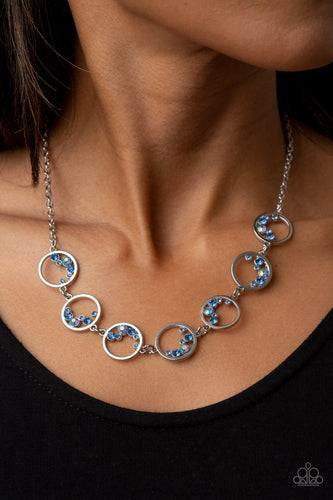 Paparazzi Jewelry Necklace Blissfully Bubbly - Blue