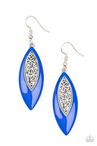 Paparazzi Jewelry Earrings Venetian Vanity - Blue