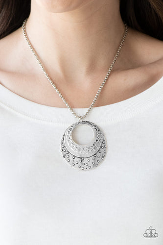 Paparazzi Jewelry Necklace Texture Trio - Silver