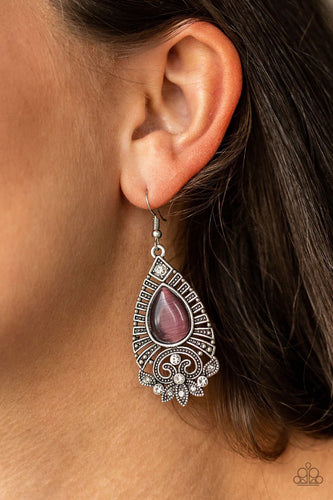 Paparazzi Jewelry Earrings Majestically Malibu - Purple